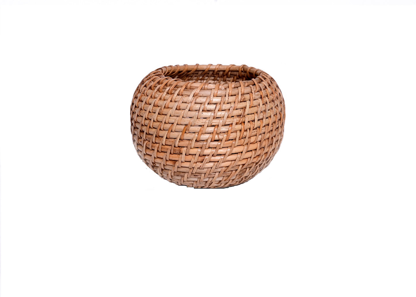 The Weaver's Nest Handmade Natural Cane Planter with macrame hanging for Home, Offices, Restaurants, Garden, Cafe, Balcony, Living Room