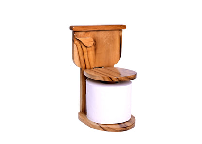 The Weaver's Nest Wooden Paper Towel Holder/Tissue Paper Stand/Roll Dispenser for washrooms,restrooms, Restaurants, Hotels, (L 17 x W 15 x H 25 cm)
